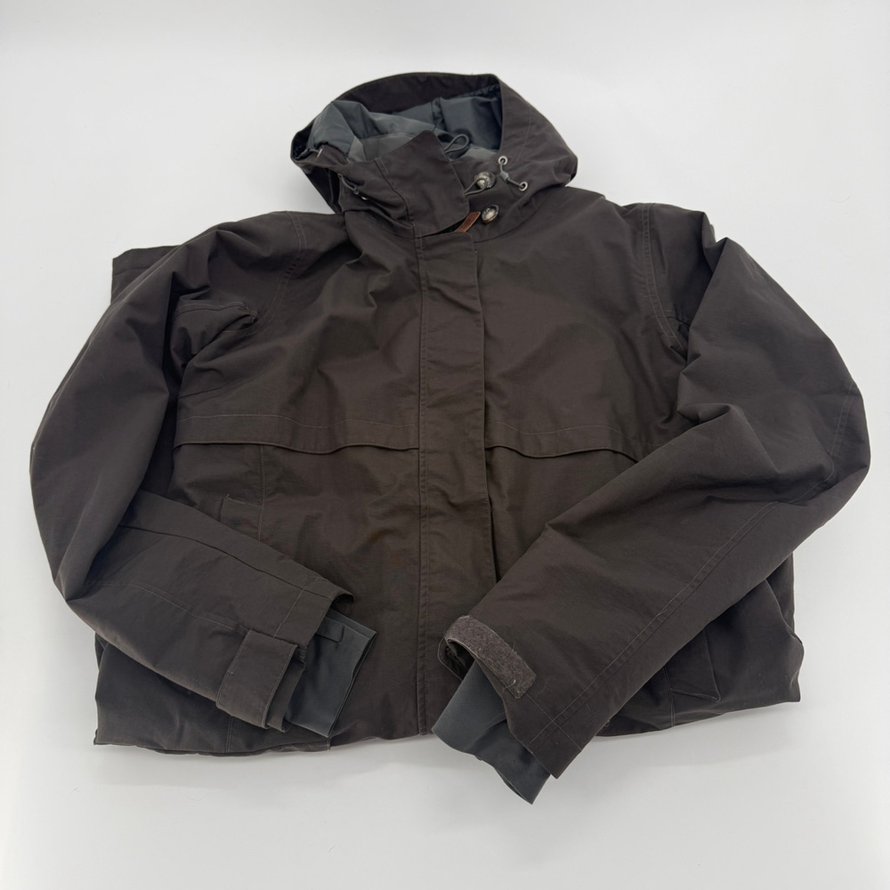 Columbia Omni-Heat Parka Trench Winter Long Coat women gray/brown size L